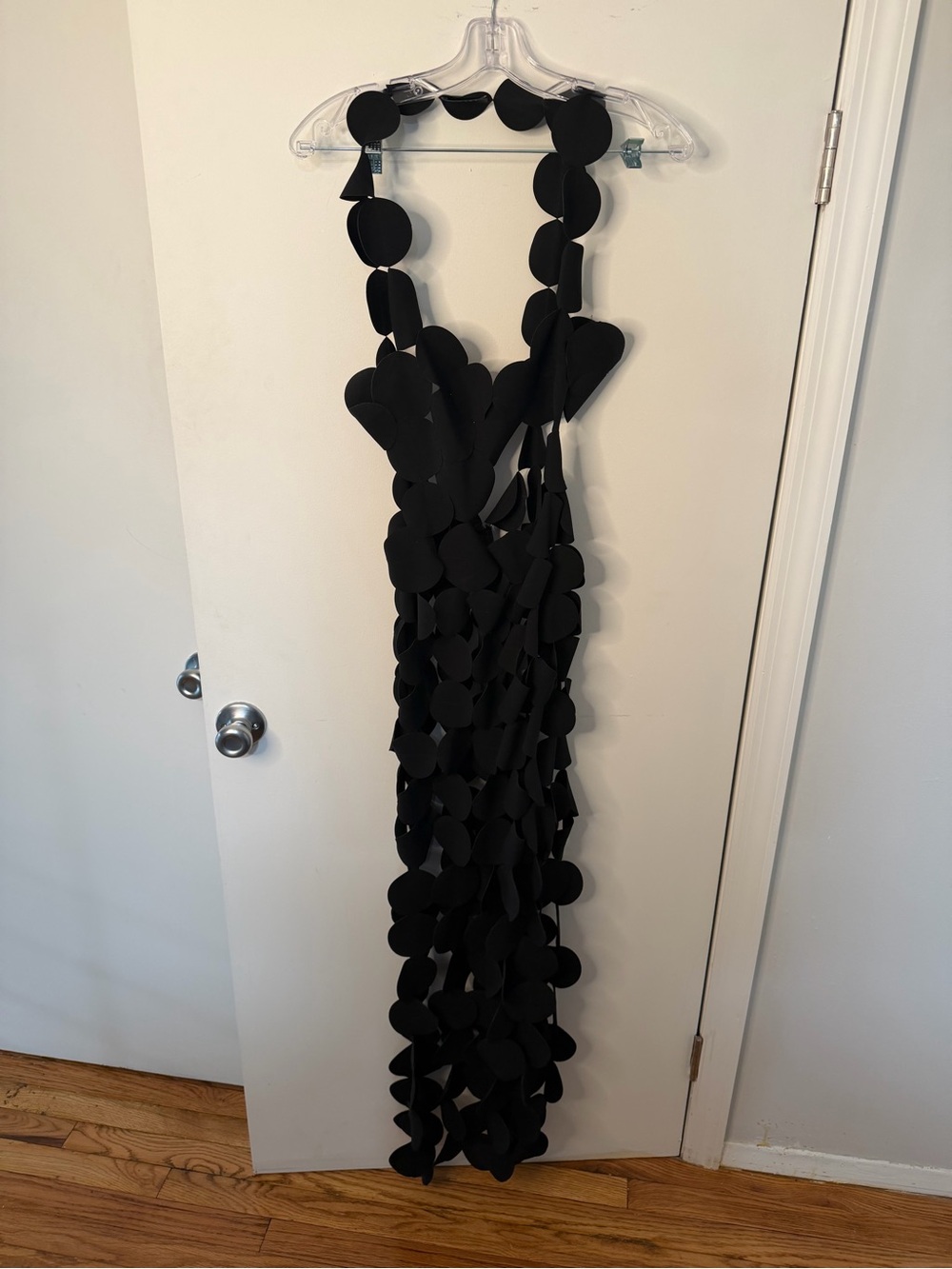 Black Circle-Appliqué Midi Dress - Women - Picture 3 of 4